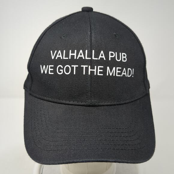 Valhalla Pub We Got The Mead! Slideback Baseball Cap Black One Size I Fashion - Picture 2 of 9
